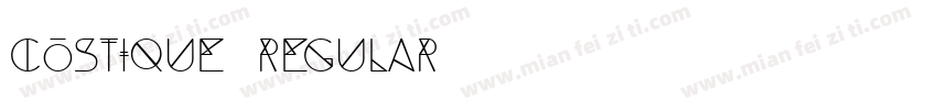 Costique Regular字体转换